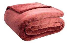 Cob. velour 300g m2 queen 220x240 vinho 19-1533 - CAMESA