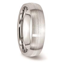 Cobalto Sterling Prata Inlay Faixa de cetim 6mm