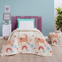 Coberdrom Bouti Kids Solteiro 01 Peça - Unicórnio