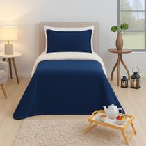 Coberdrom Casadinho Manta Soft e Sherpa Solteiro Cores Lisas