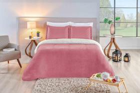 Coberdrom Casadinho Queen Manta Soft e Sherpa