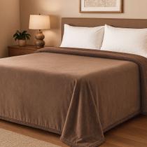 Coberdrom Casal Aveludado Sherpa Manta Soft Dupla face BF Colchoes