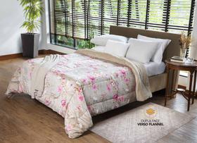 Coberdrom Casal Dupla Face Estampada Bom Jardim 2,00m x 2,20m