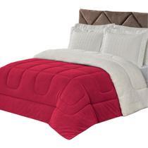 Coberdrom Casal King veneza Manta Sherpa Fleece 180 Fios