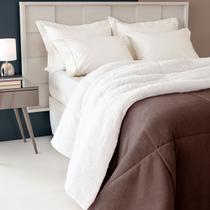 Coberdrom Casal/Queen Manta Pele Lã Carneiro Grosso Quentinho