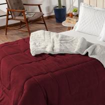 Coberdrom Casal Queen Maya Dupla Face Sherpa Lã Carneiro Fleece Inverno Coberdrom Casal Queen Maya Dupla Face Sherpa Lã Carneiro Fleece Inverno