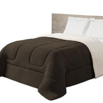 Coberdrom Cobertor Casal King Maya Dupla Face Manta Fleece e Sherpa de Carneiro Coberdrom Cobertor Casal King Maya Dupla Face Manta Fleece e Sherpa de Carneiro
