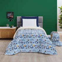 Coberdrom Cobertor Fantasy Solteiro Infantiil Sherpa Manta Toque Lã de Carneiro - Games - Azul Coberdrom Cobertor Fantasy Solteiro Infantiil Sherpa Manta Toque Lã de Carneiro - Games - Azul