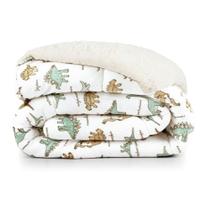 Coberdrom Cobertor Lutti Solteiro Quarto Cama Infantiil Sherpa Manta Toque Lã De Carneiro Dinossauro Verde Coberdrom Cobertor Lutti Solteiro Quarto Cama Infantiil Sherpa Manta Toque Lã De Carneiro Dinossauro Verde