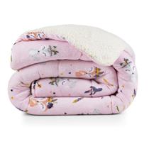 Coberdrom Cobertor Lutti Solteiro Quarto Cama Infantiil Sherpa Manta Toque Lã de Carneiro Foxy Raposinha Rosa Coberdrom Cobertor Lutti Solteiro Quarto Cama Infantiil Sherpa Manta Toque Lã de Carneiro Foxy Raposinha Rosa