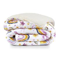 Coberdrom Cobertor Lutti Solteiro Quarto Cama Infantiil Sherpa Manta Toque Lã de Carneiro Rainbow Arcos Íris Rosa Coberdrom Cobertor Lutti Solteiro Quarto Cama Infantiil Sherpa Manta Toque Lã de Carneiro Rainbow Arcos Íris Rosa