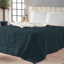 Coberdrom Cobertor Sherpa Solteiro Soft Plush Lã de Carneiro Inverno