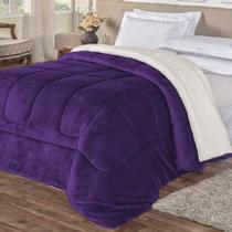 Coberdrom confort queen 1 peça soft roxo