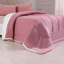 Coberdrom Duetto Queen Malha 100% Algodão Sherpa 220x240cm