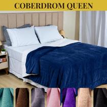 Coberdrom Dupla Face Queen Sherpa Toque Macio Quentinho Edredom Cobertor 2,20m X 2,40