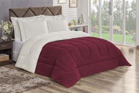Coberdrom Dupla Face Sherpa + Fleece Casal King 1 Peça - Coleção Veneza