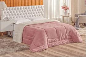 Coberdrom Edredom Casal Queen Sherpa Várias Cores