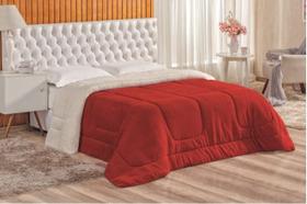 Coberdrom Edredom Casal Queen Sherpa Várias Cores