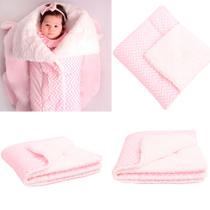 Coberdrom Edredom com Sherpa para Bebê Chevron Rosa 01 Peça Coberdrom Edredom com Sherpa para Bebê Chevron Rosa 01 Peça