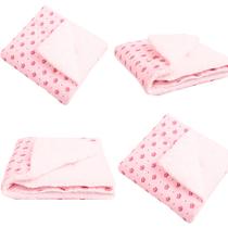 Coberdrom Edredom com Sherpa para Bebê Coroa Rosa 1 Peça Coberdrom Edredom com Sherpa para Bebê Coroa Rosa 1 Peça