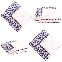 Coberdrom Edredom com Sherpa para Bebê Triângulos Marinho 01 Peça Coberdrom Edredom com Sherpa para Bebê Triângulos Marinho 01 Peça