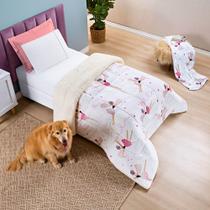 Coberdrom Edredom Everest Infantil SOLTEIRO Manta Sherpa Lã Carneiro Estampado Coberdrom Edredom Everest Infantil SOLTEIRO Manta Sherpa Lã Carneiro Estampado