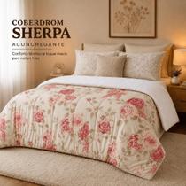 Coberdrom Edredom Sherpa Casal Dupla Face Grosso Macio -