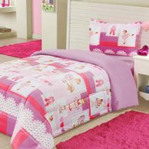 Coberdrom edredom Solteiro Alegria Dupla Face Ballet - Rosa - 100% Poliéster Coberdrom edredom Solteiro Alegria Dupla Face Ballet - Rosa - 100% Poliéster