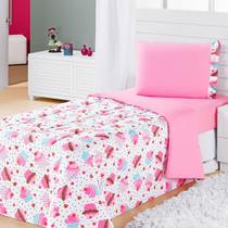 Coberdrom Edredom Solteiro Alegria Dupla Face Cuokape - Rosa Coberdrom Edredom Solteiro Alegria Dupla Face Cuokape - Rosa