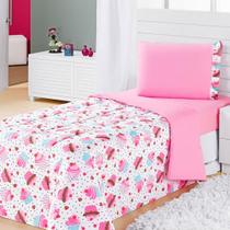 Coberdrom Edredom Solteiro Alegria Dupla Face Cuokape - Rosa Coberdrom Edredom Solteiro Alegria Dupla Face Cuokape - Rosa