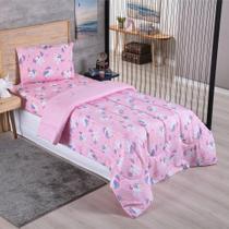 Coberdrom Edredom Solteiro Alegria Unicórnio Top 100% Coberdrom Edredom Solteiro Alegria Unicórnio Top 100%