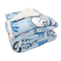 Coberdrom Edredom Solteiro Infantil Aveludado Flannel Sherpa Menino Menina - Andreza