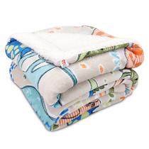 Coberdrom Edredom Solteiro Infantil Aveludado Flannel Sherpa Menino Menina