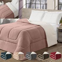 Coberdrom Edredon Lã Carneiro Sherpa e Mantinha Soft Coberta Casal King Coberdrom Edredon Lã Carneiro Sherpa e Mantinha Soft Coberta Casal King