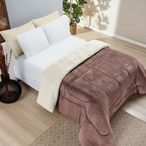 Coberdrom Everest Casal Manta Sherpa 150g - Rosê Coberdrom Everest Casal Manta Sherpa 150g - Rosê