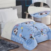 Coberdrom Fenomeno Solteiro Dupla Face Sherpa Toque Lã Carneiro - 100% Poliéster Coberdrom Fenomeno Solteiro Dupla Face Sherpa Toque Lã Carneiro - 100% Poliéster