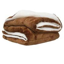 Coberdrom Flannel Sherpa Casal 180x220 Cappuccino Naturalle
