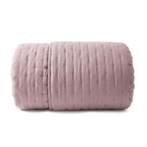 Coberdrom King Dupla Face Dots Matelassê com Sherpa Marinho