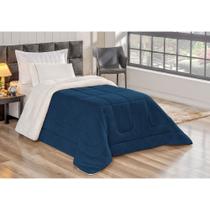 Coberdrom King Soft Marinho Valle Enxovais 1 peça Coberdrom King Soft Marinho Valle Enxovais 1 peça