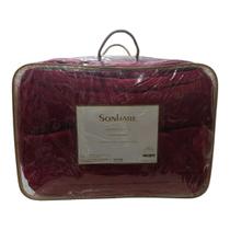 Coberdrom King Zig Flannel Vermelho Liso com Sherpa 2,60m x 2,40m. Coberdrom King Zig Flannel Vermelho Liso com Sherpa 2,60m x 2,40m.