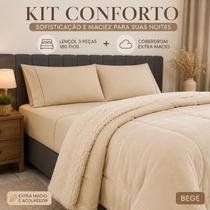 Coberdrom macio plush + conjunto de lençol 3 peças no precinho Coberdrom macio plush + conjunto de lençol 3 peças no precinho