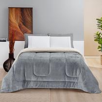 Coberdrom Manta e Sherpa Casal King Edredom Grosso Everest