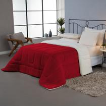 Coberdrom Maya King Dupla Face Manta Fleece e Sherpa de Carneiro