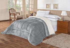 Coberdrom Pele De Carneiro Sherpa Everest Solteiro 01 Peça - Cinza Coberdrom Pele De Carneiro Sherpa Everest Solteiro 01 Peça - Cinza