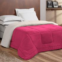 Coberdrom Queen Aconchego Manta / Sherpa 01 Peça - Pink - Borda Bordados Enxovais