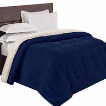 Coberdrom Queen Alaska Sherpa Manta Dupla Face Coberdrom Queen Alaska Sherpa Manta Dupla Face