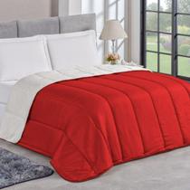 Coberdrom Queen Casal Felpudo Edredom Dupla Face Varias Cor