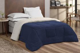 Coberdrom Queen Chamego Manta / Sherpa 01 Peça - Azul Marinho Coberdrom Queen Chamego Manta / Sherpa 01 Peça - Azul Marinho