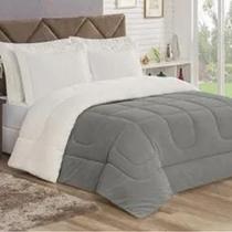 Coberdrom queen dupla face com sherpa 2,40m x 2,20m