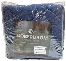 Coberdrom Queen Fleece X Malha 1Pc Marinho - SBX